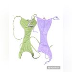 Xhilaration Xhiliration Cheeky Bikini Bathing Suit Bottoms‎ (Sage & Lilac) Size M Photo 2