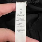Lululemon  Sz 4 On the Fly Skirt 21” Black Elastic Waist Woven Drawstring Women’s Photo 3