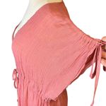 FAVLUX  button down dress. Mauve. Cinch waist and sleeves. Photo 3