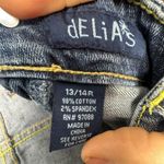 Delia's “Taylor” Women's Distressed “Taylor” Jeans Size 13 Light Wash Blue Denim Photo 2