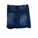 Hot Kiss  button up denim jean mini skirt Y2K dark wash size M Skylar Skirt Photo 1