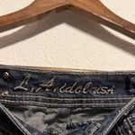 L.A. Idol Dark Blue Bootcut Jeans Embellished Flap Pockets Faux Jewel Women’s 11 Size 33 Photo 1