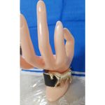 Designer black and gold horse bangle. Price for one. Photo 4