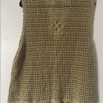 Koret Beige Crochet Knit Vest Tan Size XL Photo 1