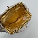 La Regale *Flaws* Vintage Ivory Beaded Clutch Bag Gold Formal Photo 7