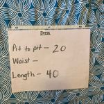 Banana Republic  dress Size Large teal and white sleeveless tie waist dra… Photo 5