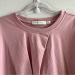 Bishop and Young Sweatshirt Blush Pink Cozy Front-Knot Crewneck Long-Sleeve XL EUC Photo 4