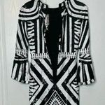 Alice + Olivia NWT Jae Sequin Fitted Cocktail Gown Dress Size 4 Black White Photo 8