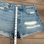 GRLFRND  Cindy Button-Fly Distressed Blue Jean‎ Cut Off Shorts Size 28 Photo 6