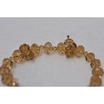 Retro Chic Light Copper Silver Tone Stretch Sparkle Bracelet Photo 2