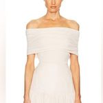 NWT HELSA Makenzie Off Shoulder Sweater in Vanilla, size S White Photo 0
