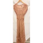 ZARA  2025 Collection‎ | NEW Tan Lace Slip Midi Dress Medium Dainty Coquette Fem Photo 9