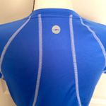 Avia | Blue with white trim v-neck short sleeve athletic top Photo 4