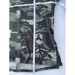 LA Made Camo Print V-Neck Top Casual Everyday Relaxed Fit Green Size M Photo 3