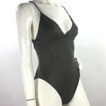 Good American  Not So Basic Camisole Bodysuit Olive Photo 3