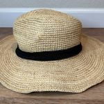 J.Crew 100% Rafia Women's Packable Straw Hat, Size M/L Photo 3