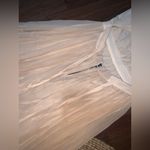 Alice + Olivia  Triss Sleeveless Maxi Dress Leather Trim in cream formal $500 Photo 4