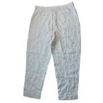 Athleta Voyager 100% Linen Pant #586941 Natural Tan Size 12 Lightweight Cool Photo 2
