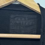 Frank & Eileen  Effie Mock Neck Capelet Sweatshirt Small Black Photo 2