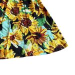 Maeve x Anthropologie Sunflower Print Dress Floral Strapless Cutout Back Small Photo 6