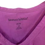 Woman Within  Plus size tank top fushia size 26/28 vneck Photo 2