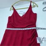Dress the Population  Anita Crepe Cocktail Dress Women Size Medium Garnet Red NEW Photo 9