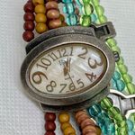 Vivani women Watch 30mm Oval Shaped Face mother pearl dial size 6” running Photo 1