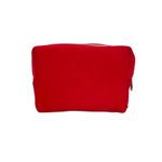 Christian Dior Dior Beauty CD Logo Soft Red Makeup Bag Zip Pouch Photo 2