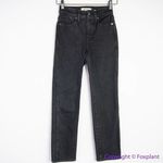 Madewell NEW Petite Curvy Stovepipe Jeans in Black Rinse Wash, 24P Photo 2