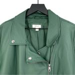 Style & Co Faux Leather Moto Jacket Hunter Green XXL Photo 1