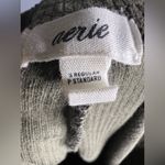 Aerie  Groove-On Rib Velour Flare Pant Nomad Olive Size S Photo 6