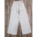 Gap Women's 100% Cotton Gauze Wide Leg Pants S Tall Cream Elastic Waist Photo 1