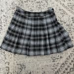 Forever 21  Plaid Black and Gray Pleated Skirt Photo 0