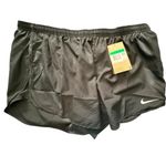 Nike NWT Women's Dri Fit Black Running Shorts Size XL Photo 2