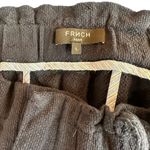 FRNCH  Paris Women's Navy Blue Pleated Cotton Shorts Size Large Photo 3