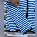 Lilly Pulitzer Malibu Flutter Blue Striped Blazer XS Photo 5