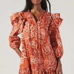 Sugar Lips  Floral Ruffle Long Sleeve Dress Photo 0