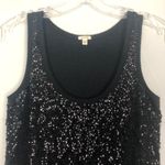 J.Crew  Modal Linen Blend Sequin Top XXS Party Event Evening Concert Coquette Photo 2