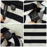 Venini Striped Henley Sweater Black White Size Medium Pullover business casual Photo 5