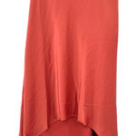 Gibson  Size Small‎ Skirt Orange High Low Pull On Elastic Waist Midi Solid Casual Photo 0