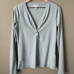Athleta  Uptempo Ribbed Henley Top Photo 1