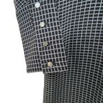 Maison Margiela Geometric Midi Silk Shirt Dress Black Size 4 Photo 3