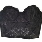 Vintage Sears black floral lace bustier 40C Size undefined Photo 0