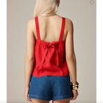 J.Crew  Bow-Back Linen Top Photo 1