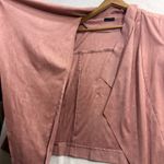 Lascana M Faux Suede Waterfall Jacket Dusty Rose Pink Soft Drape Blazer Office Size 8 Photo 1