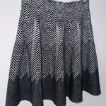 Opening Ceremony Herringbone Knit Mini Skirt Gray Black Size Small Photo 2