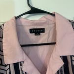 PacSun  Black and Pink Patterned Geometric Men's Shirt Photo 1