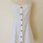 Urban Outfitters Button-Down Strappy Back Linen Dress White Size Small NWOT $59 Photo 2