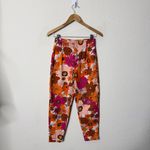Free People  Tessa Tapered Trousers Orange Floral Womens Pants Size 0 Photo 1