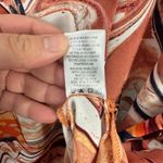 Cynthia Rowley  Blouse 2X Abstract Swirl Print Button Front Boho Artistic Retro Photo 3